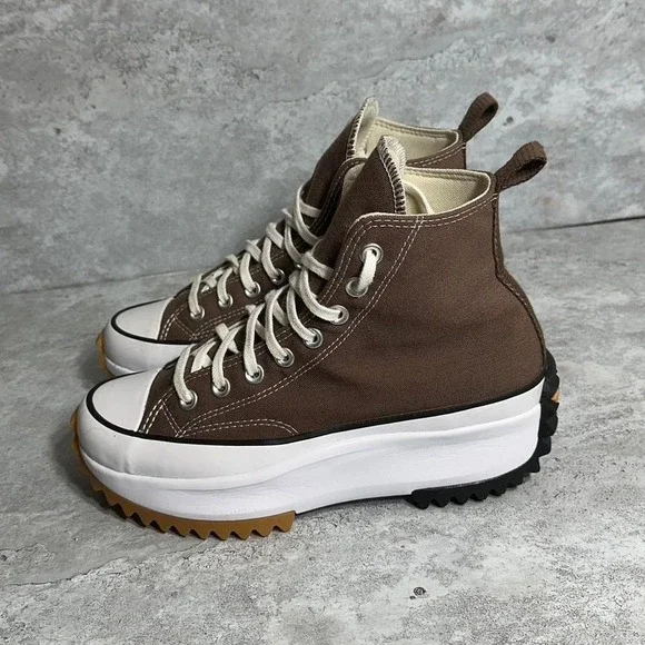 Converse Run Star Hike Platform High 'Squirrel Friend Brown' trainers sneakers - Picture 2 of 8
